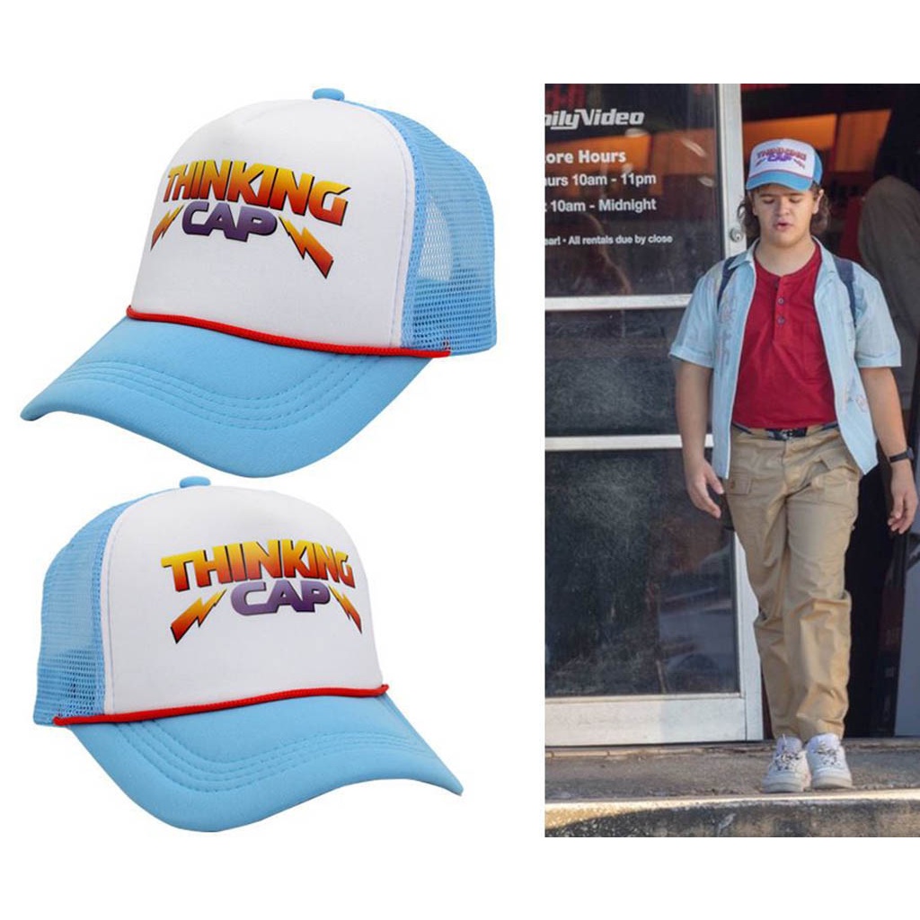 Stranger Things mũ,Thinking Cap,Stranger Things mũ bóng chày,Stranger Things Dustin Hat,Stranger Things Dustin Baseball Cap