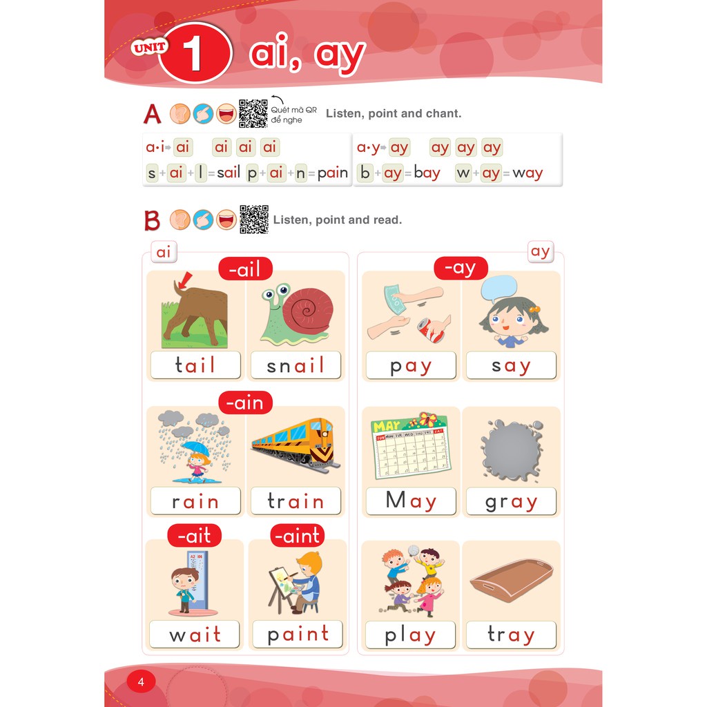 Sách - Phonics go Học âm học vần tiếng Anh chuẩn quốc tế Con học phát âm đánh vần tiếng Anh 2 MEGAENG9556