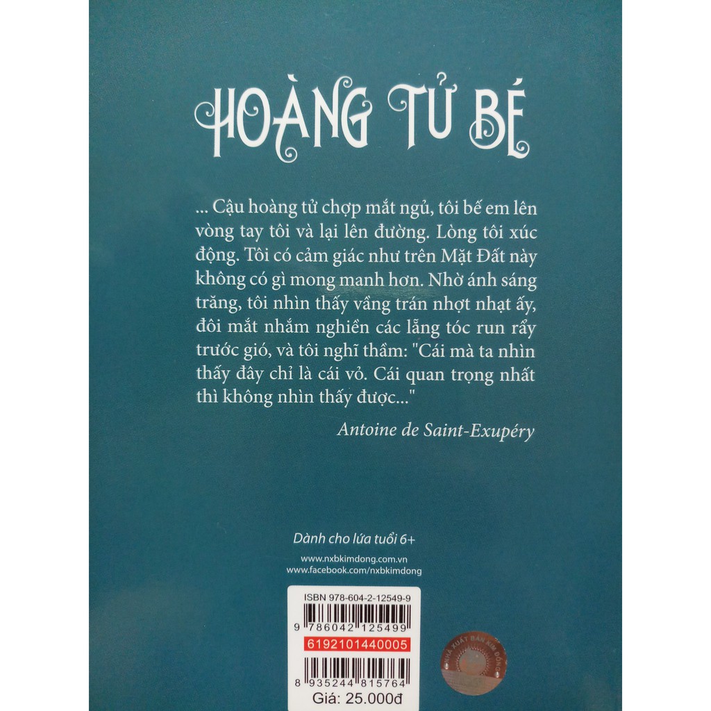 Sách - Hoàng Tử Bé - TB 2019