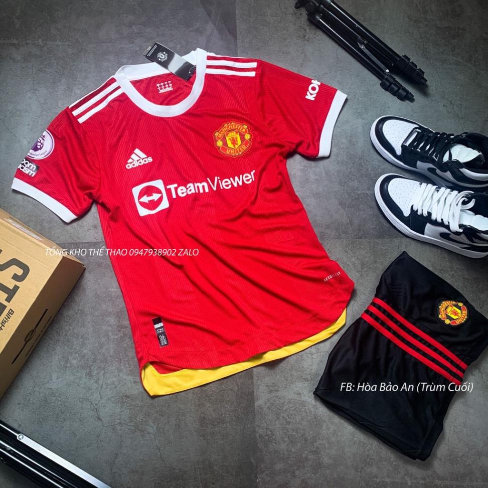 Áo Bóng Đá CLB Manchester 21/22- Vải Thái Chuẩn áo đấu MU mùa giải 2022/23 phom 43-90kg