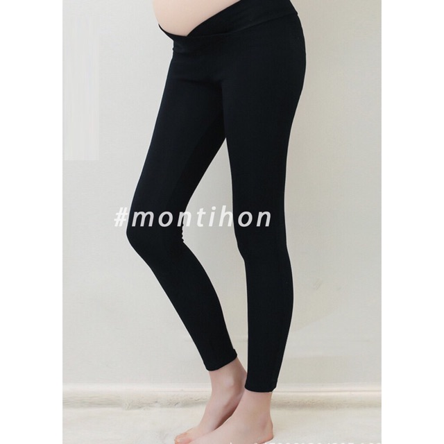 Quần legging bầu cạp chéo chất zip xịn ( loại dày dặn)