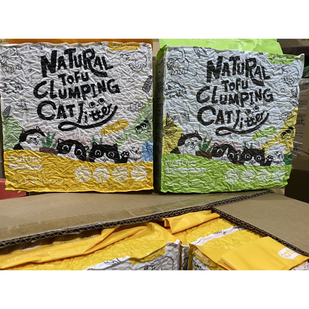 Cát hữu cơ đậu phụ/cát đậu nành Cature 6lit-2kg4- Nature Tofu cat litter