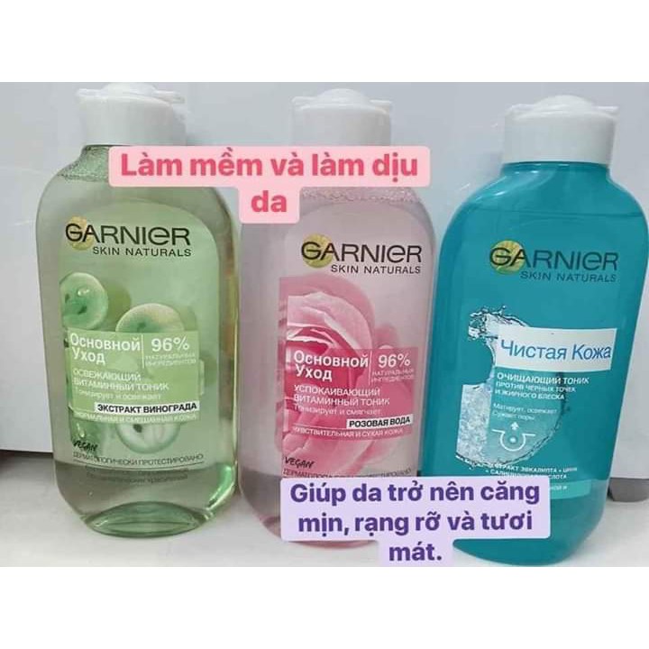 Nước hoa hồng GARNIER CỦA NGA 200ML