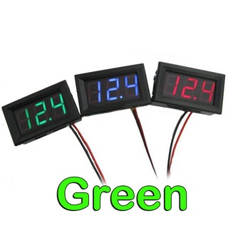 Đồng hồ đo áp DC 5.0-120V - Green