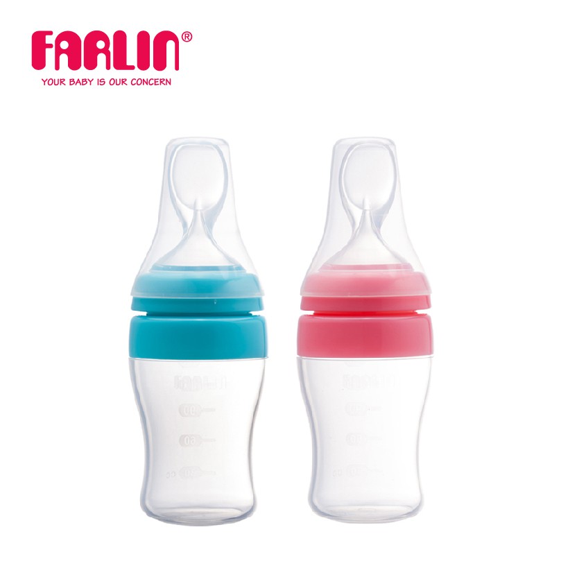 Bình Thìa Ăn Dặm Cho Bé Cổ Rộng FARLIN - 150ml