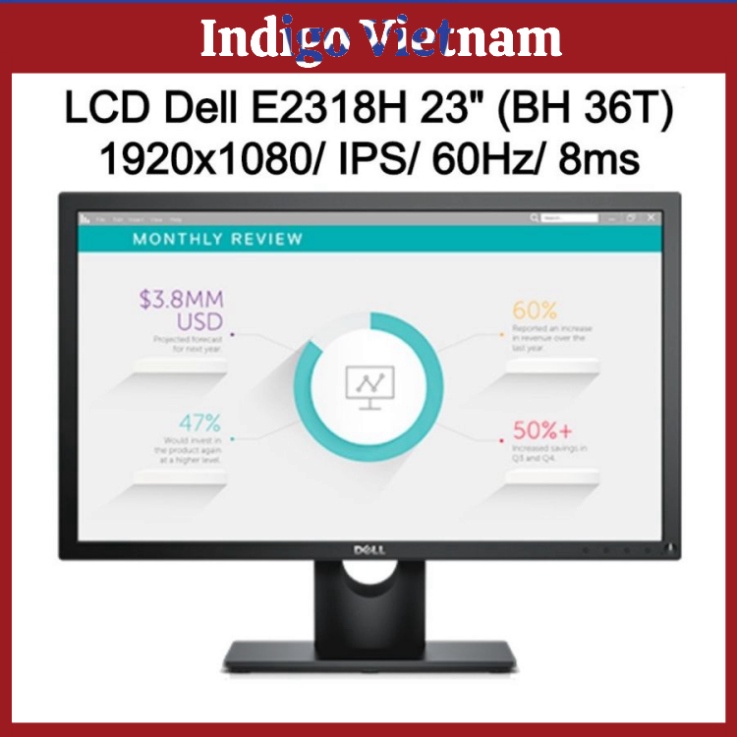 Màn hình LCD Dell E2318H 23" 1920x1080/IPS/60Hz/8ms - Bảo hành chính hãng 36 tháng | INDIGO VIETNAM