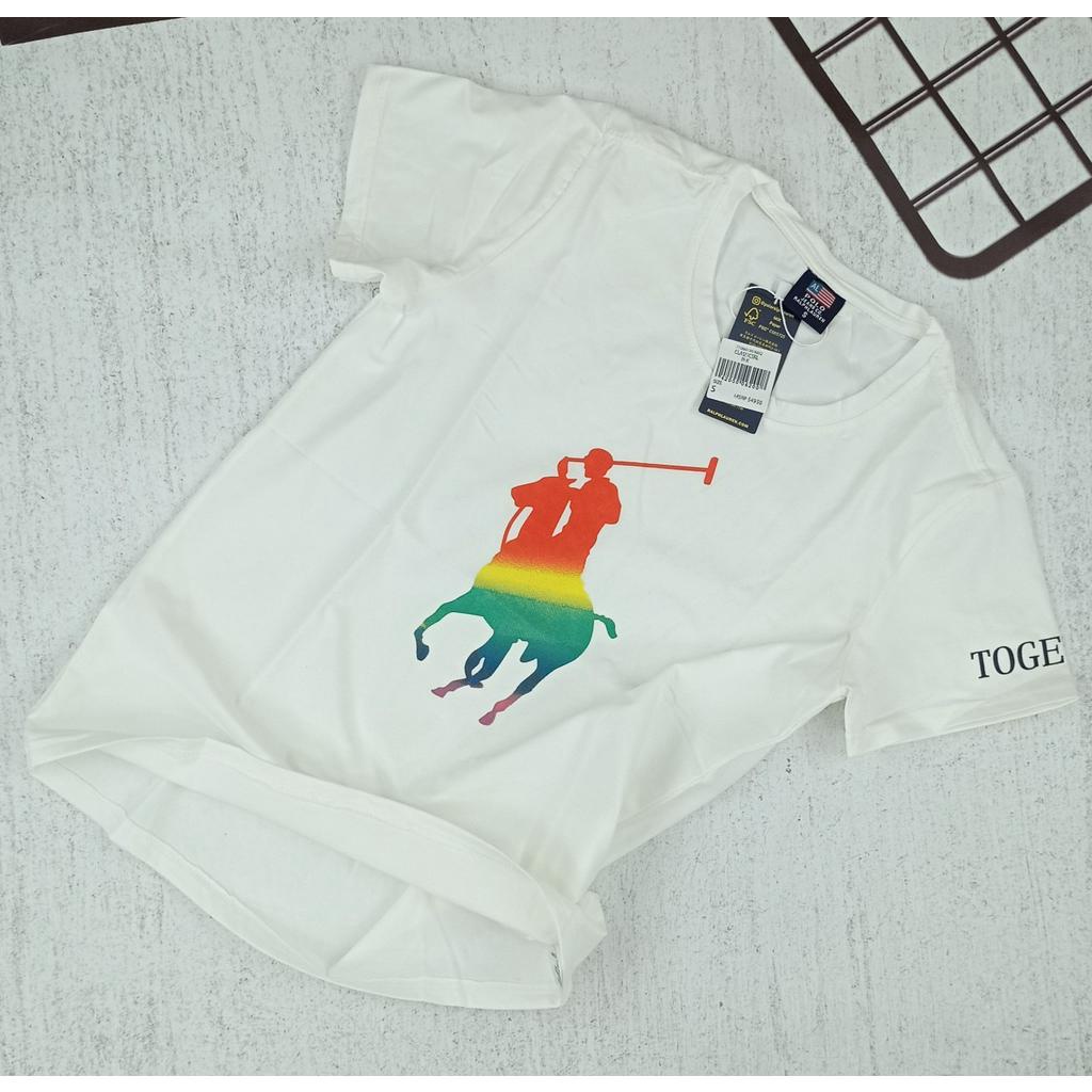 Áo thun nữ cổ tròn tay ngắn cotton 100% VNXK in hình polo dễ thương