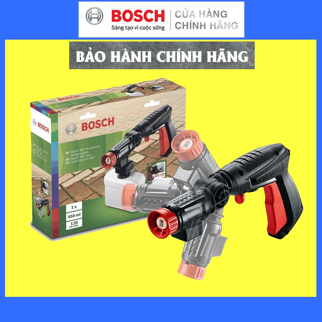 Phụ Kiện Máy Phun Xịt Rửa Bosch - Súng Ngắn Xoay 360 Áp Lực Cao