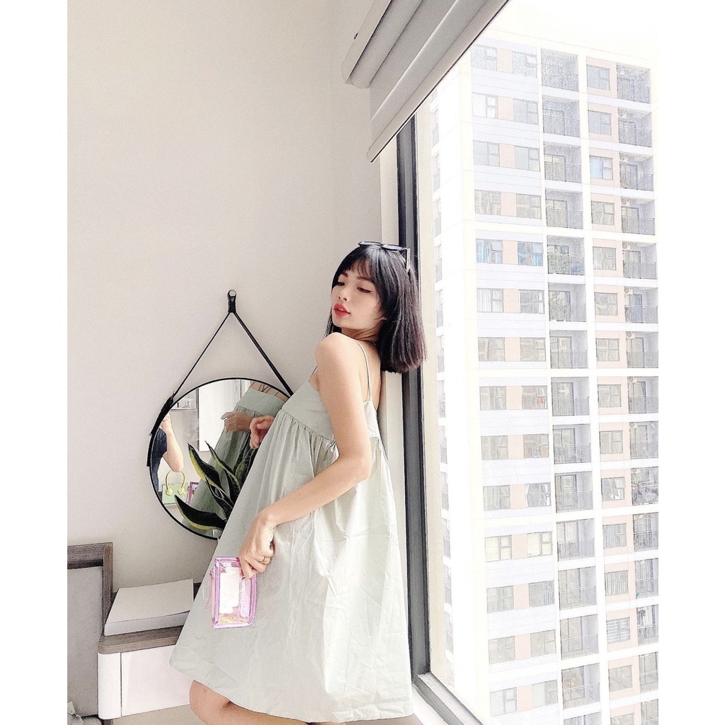 YU CHERRY | Đầm hai dây nữ ngắn Cami Ellipse Dress YD138