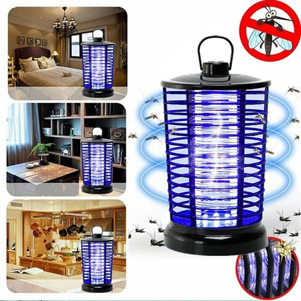 Đèn LED UV Bẫy Diệt Muỗi Nhỏ Gọn Màu Đen Tiện Dụng