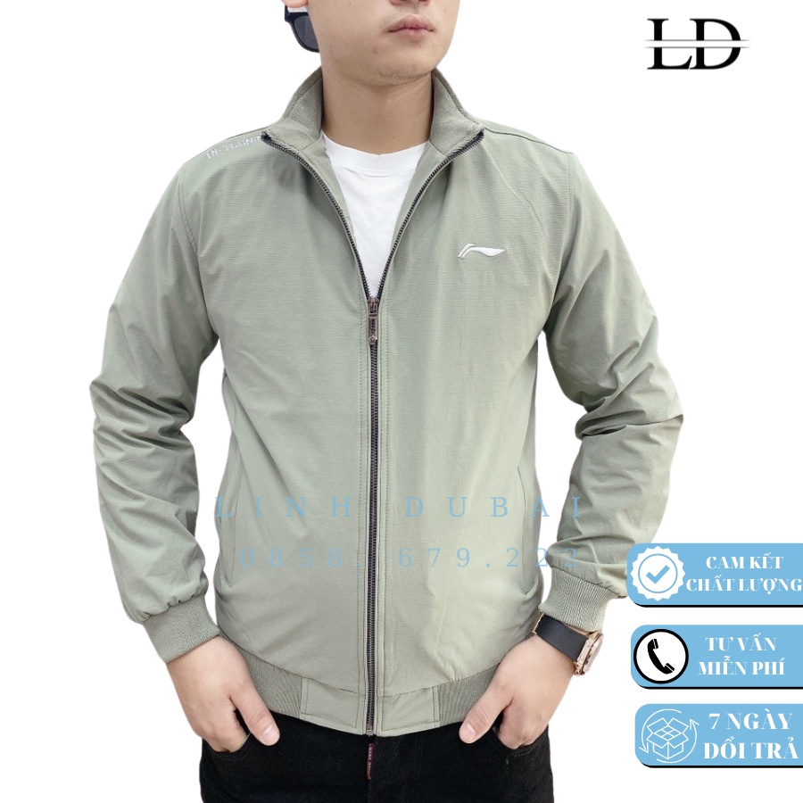 Áo gió lining màu xanh cốm, áo khoác gió nam 2 lớp chất siêu đẹp mẫu mới nhất 2023