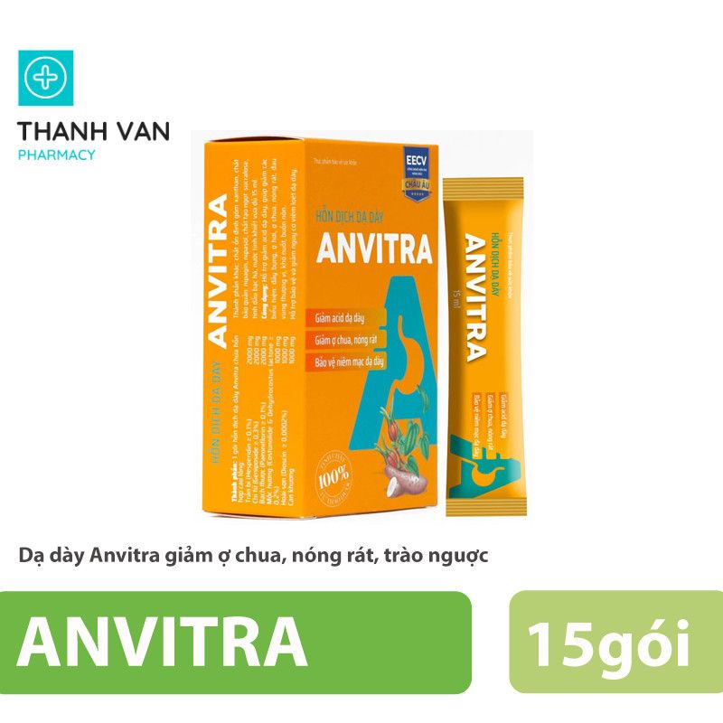 Dạ dày Anvitra giảm ợ chua nóng rát,trào ngược
