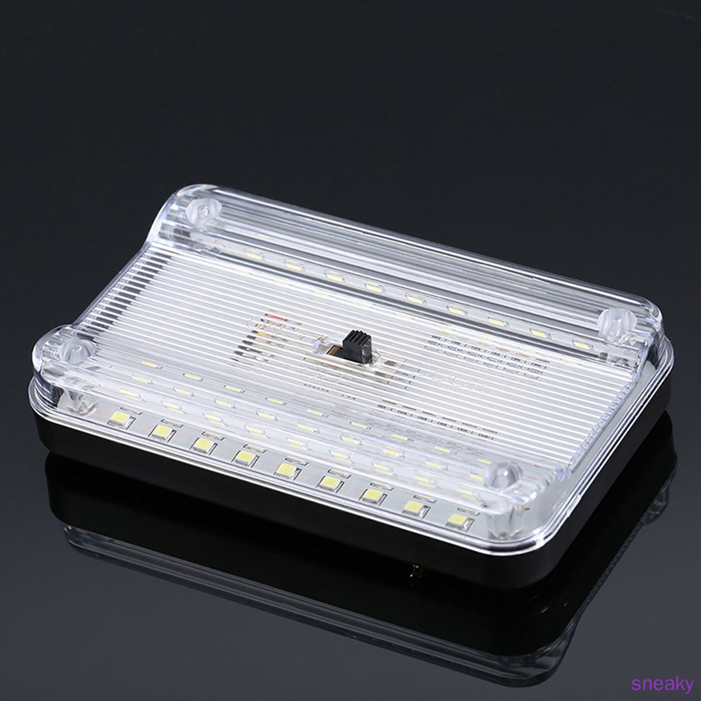 Đèn Trần Sne.12V 36 Bóng Led Ánh Sáng Trắng Cho Xe Hơi
