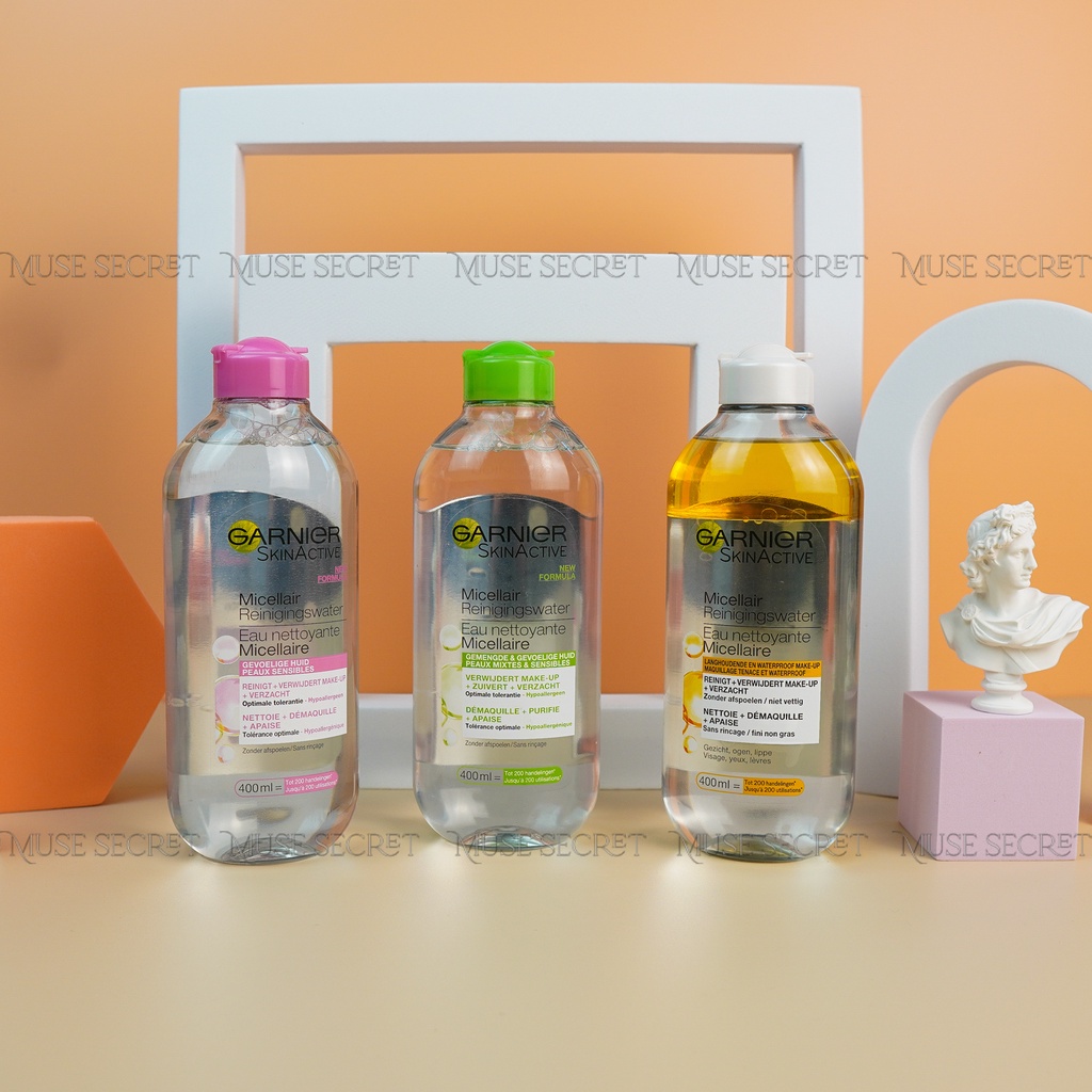 [Quà Tặng Khẩu Trang] Nước Tẩy Trang Garnier - Micellar Skinactive Cleansing Water Làm Sạch Sâu Cho Mọi Loại Da 400ml | BigBuy360 - bigbuy360.vn