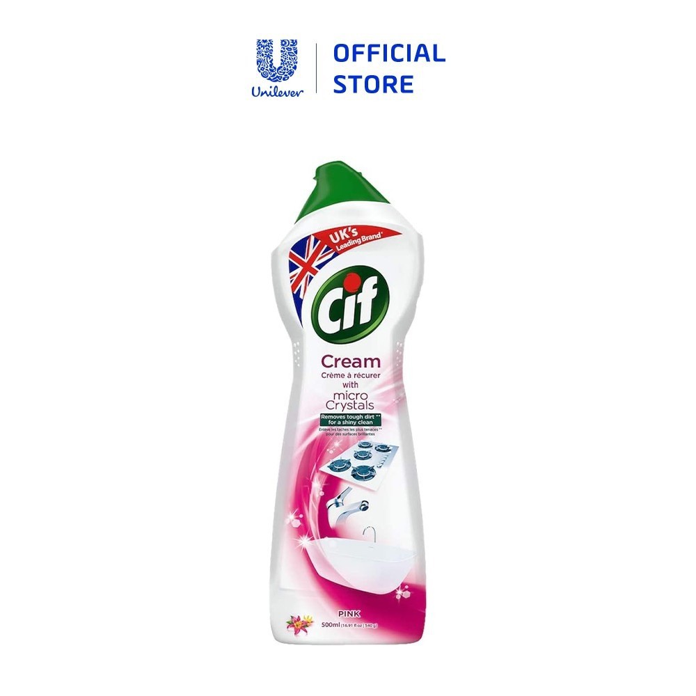 Kem tẩy đa năng vệ sinh nhà bếp Cif Micro Crystals 500ml