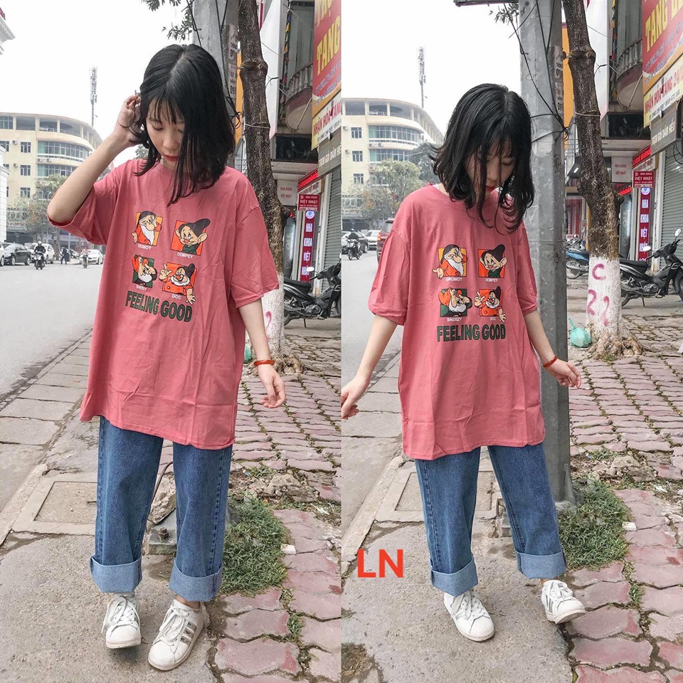 Áo phông dáng thụng giá rẻ