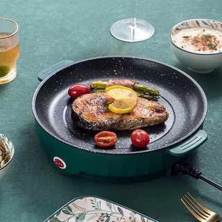 Chảo Nướng Điện Mini 26cm Chống Dính, Chảo Điện Đa Năng Cao Cấp Sang Trọng Phong Cách Hàn Quốc