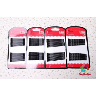 Kẹp tăm Hàn Quốc màu đen vỉ 30 cái