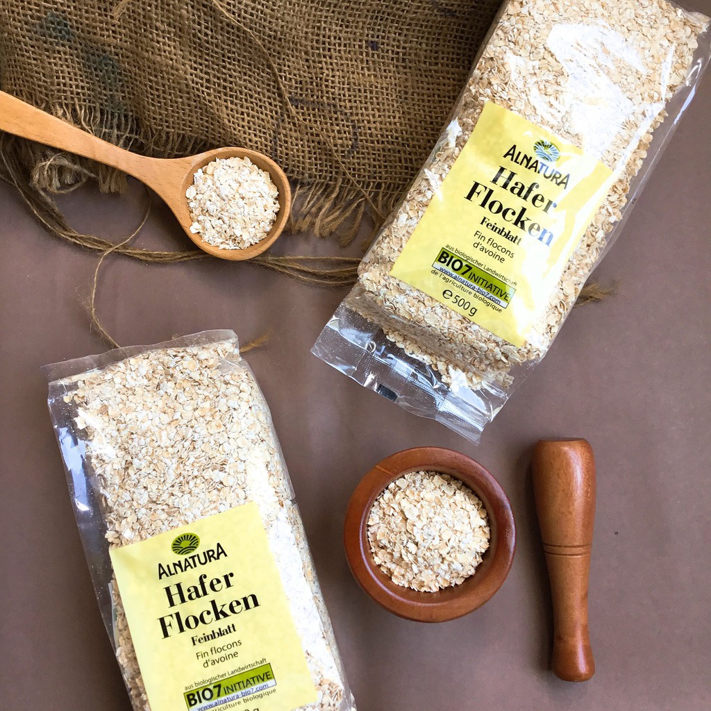 Yến mạch bio alnatura siêu sạch Đức 0.5kg.