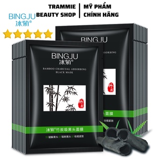 Gel lột mụn than tre hoạt tính bingju nội địa trung gói mini, lột mụn đầu đen, thải độc chì, sáng da