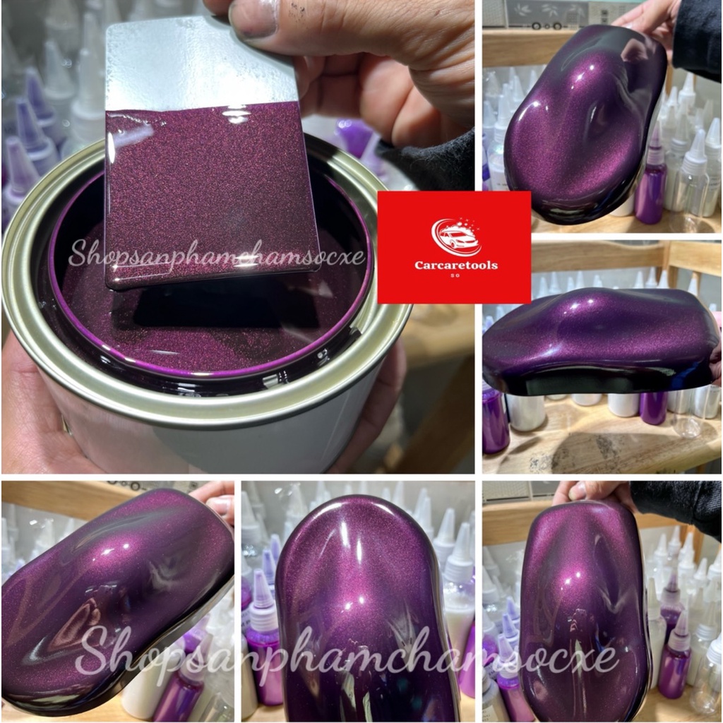 Màu tím nho dream 2k (Dream Thái) - Sơn xe máy tự bóng lon 0.5kg và 1kg