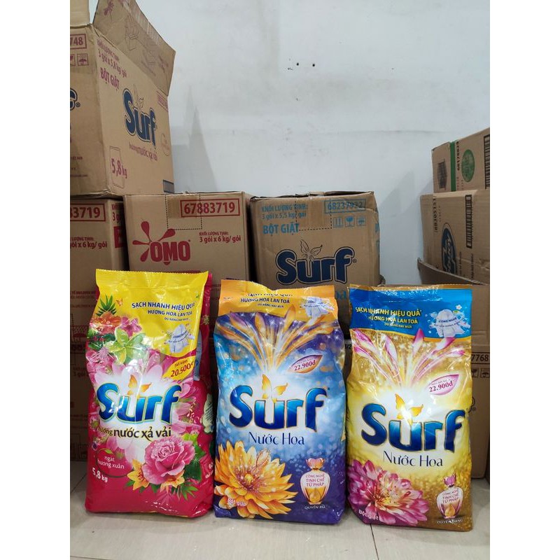 Bột Giặt Surf Ngát Hương Xuân Túi 5.8kg/5.5kg