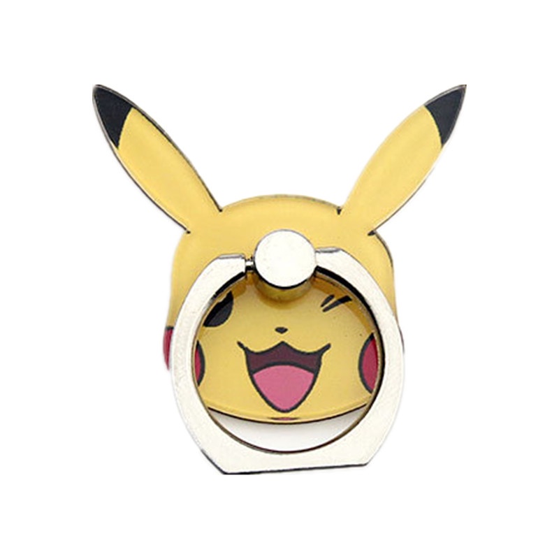 Nhẫn Đỡ Điện Thoại Di Động Hình Pokemon pikachu Anime Charmander Bulbasqur Nhiều Kiểu Phù Hợp Làm Quà Cho Trẻ Em