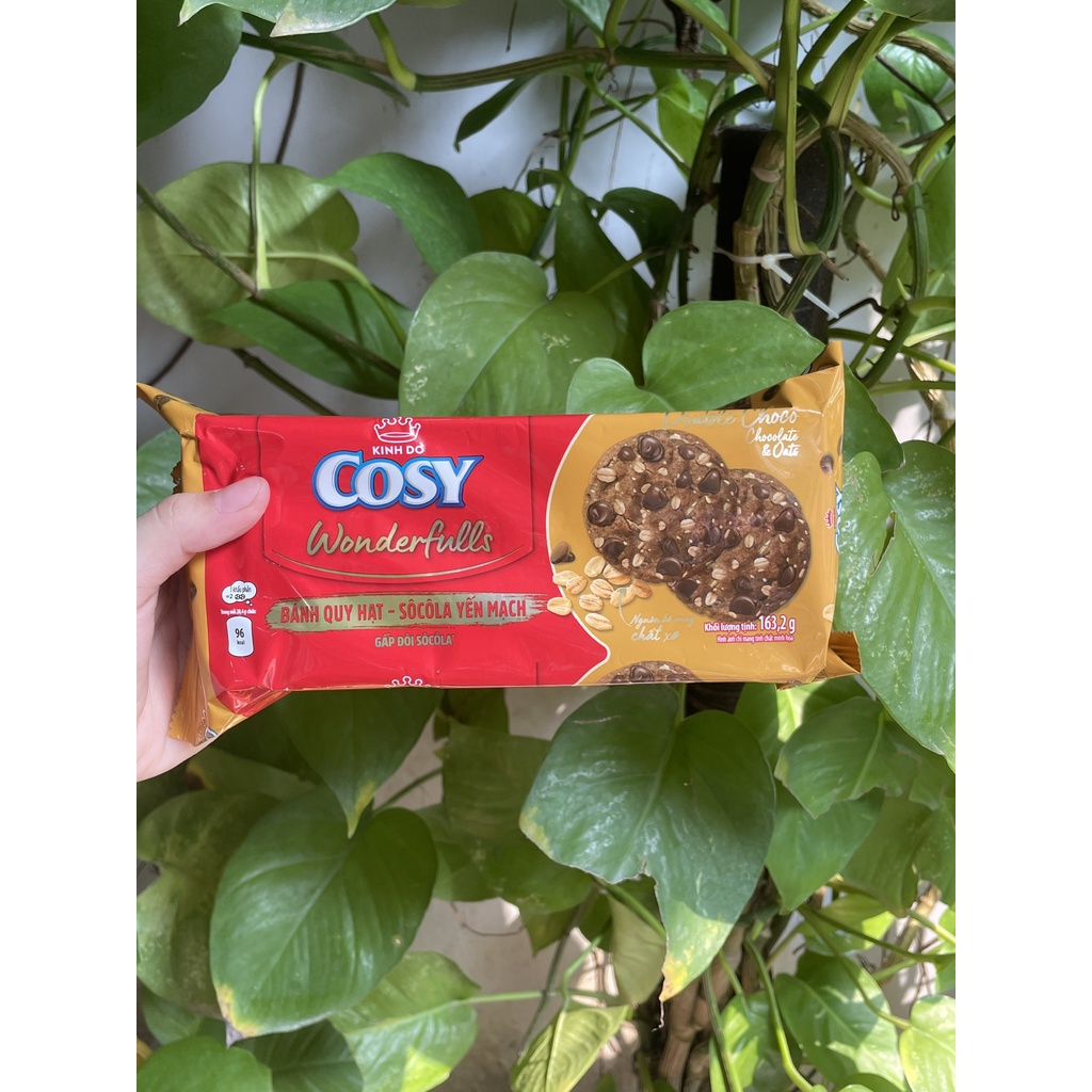 Bánh Quy Hạt Cosy Wonderfulls Gấp Đôi Sôcôla Yến Mạch Double Choco (Gói 163.2g)