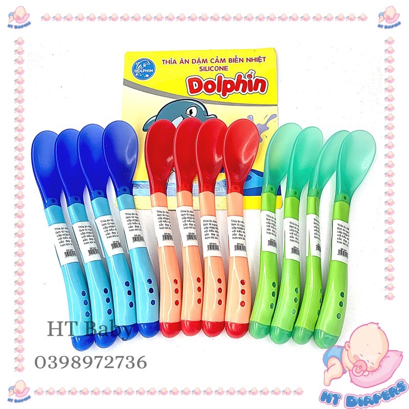 Thìa Báo Nóng Cho Bé - Hiệu Dolphin