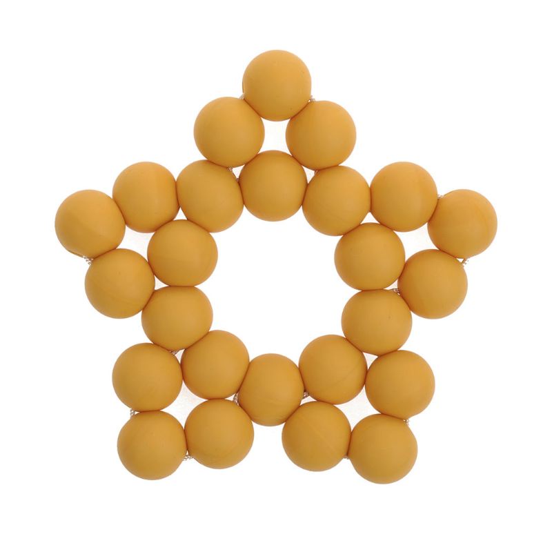 Vòng cổ Silicone Không Chứa BPA Hình Ngôi Sao Làm Quà Tặng Cho Bé Mọc Răng DIY