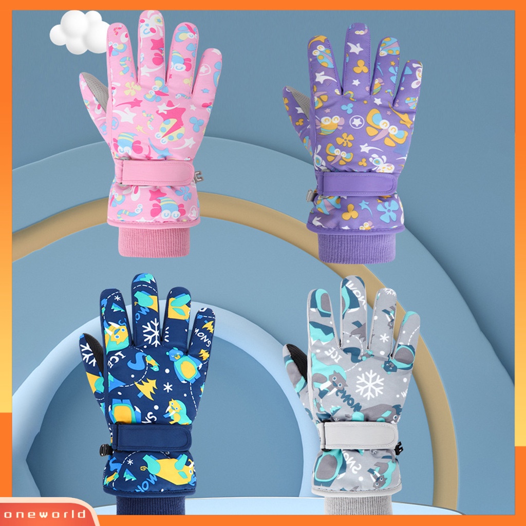 |Bộ Đồ Bơi Một Mảnh Dành Cho Nữ| 1 Đôi Găng Tay Giữ Ấm Chống Gió Chống Thấm Nước Họa Tiết Hoạt Hình Dễ Thương Cho Bé