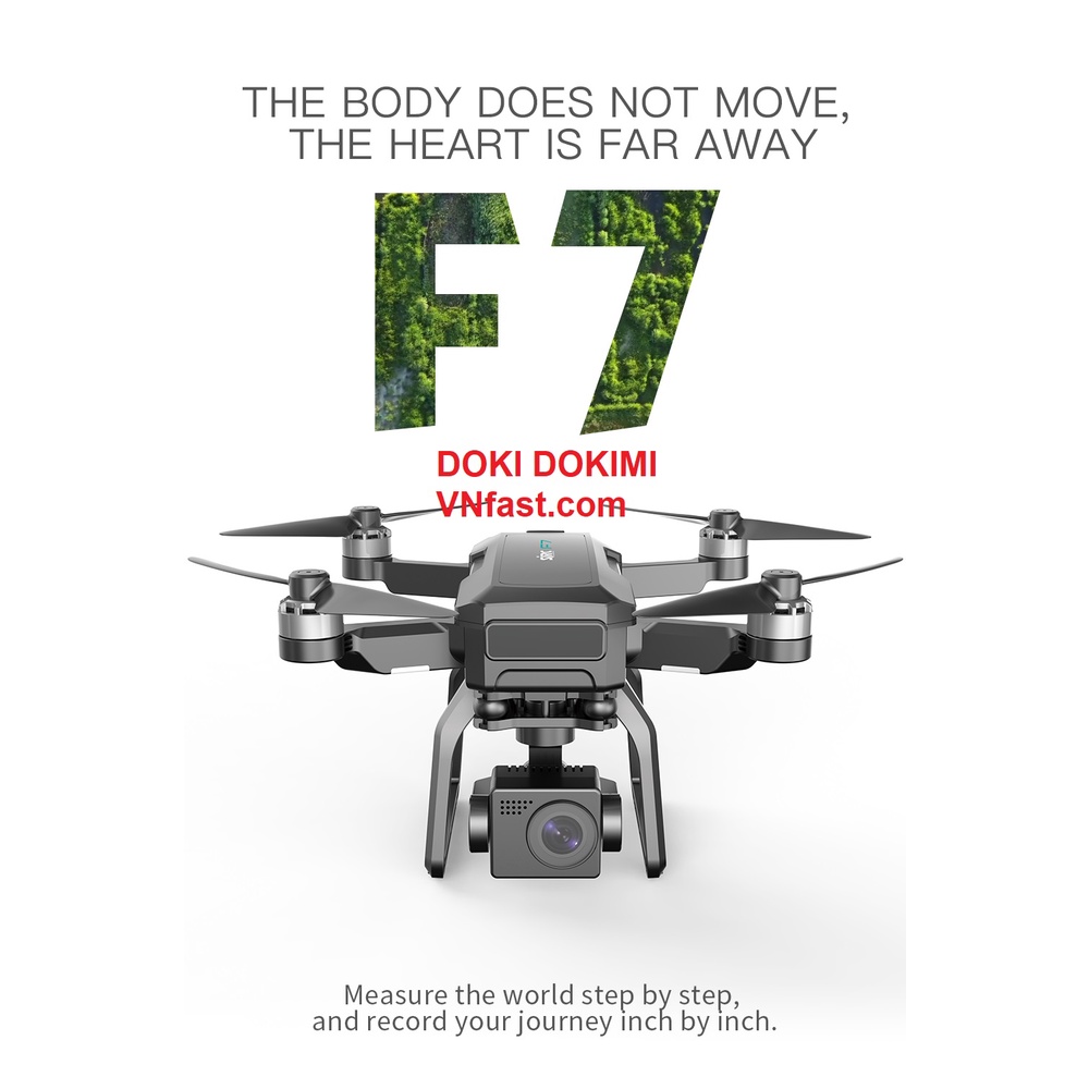 Flycam SJRC F7 4K PRO - camera 4K gimbal 3 trục - bay xa 3KM