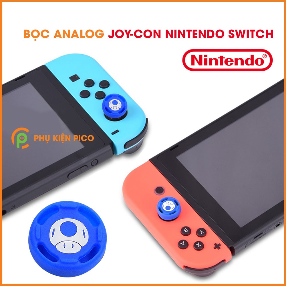 Bộ bọc cần Analog Joy-con giành cho máy Nintendo Switch chất liệu silicon siêu bền giúp bảo vệ chống trơn trượt