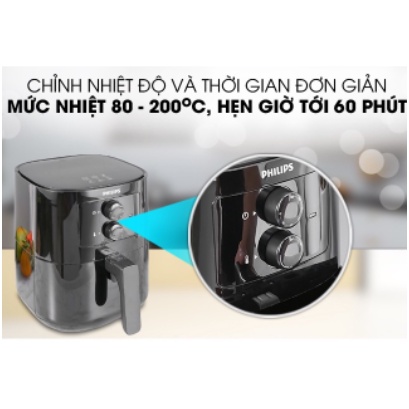 Nồi Chiên Không Dầu Philips HD9200 | HD9252 | HD9270 | HD9745 | HD9650 - Điều khiển cảm ứng - BH Chính Hãng