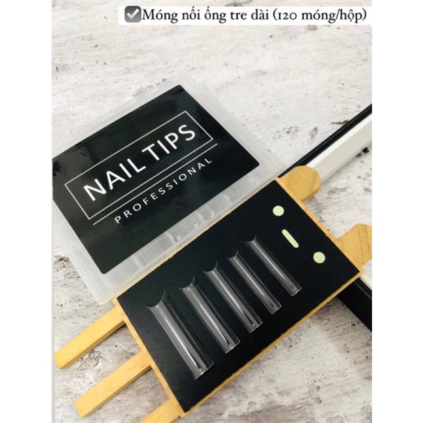 Móng nối Nail tips Ống tre dài (120m/ hộp)