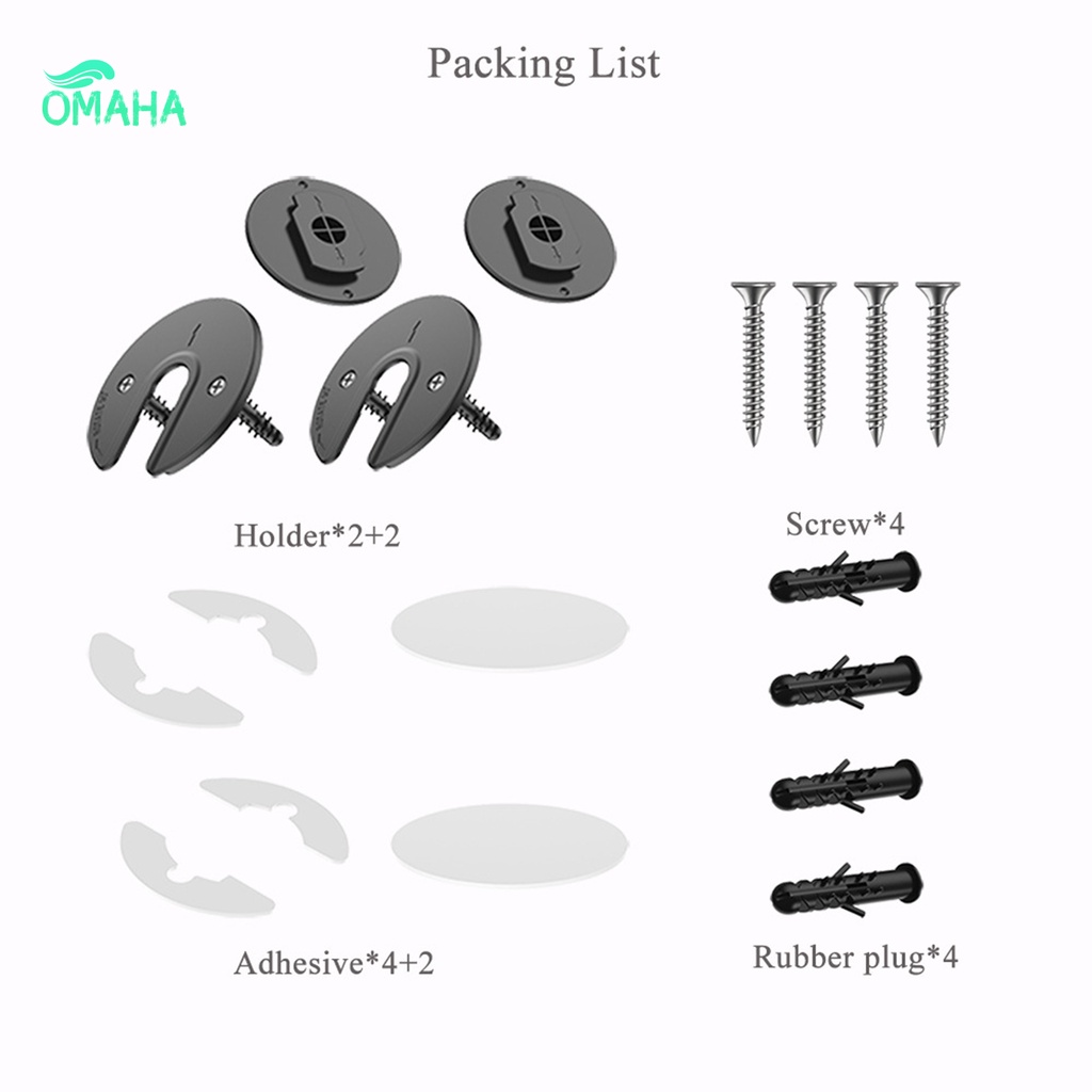 [OMAA Stock] Durable Wall Mount Rack Adjustable Router Storage Bracket Rotatable for WiFi Router