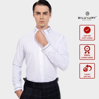 Áo sơ mi nam dài tay cao cấp BILUXURY đơn giản tinh tế phù hợp mọi hoàn cảnh 4SMDT016TRK