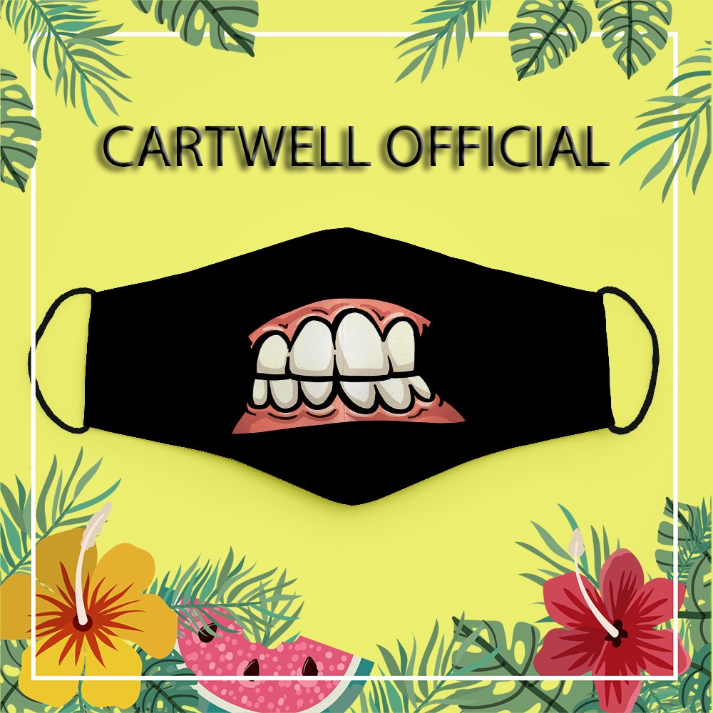 Khẩu trang đáng yêu trẻ em cho bé hoạt hình cute thú cưng Hình Vẽ DRAWN CARTWELL ngăn bụi mịn vải cotton 100% không đau