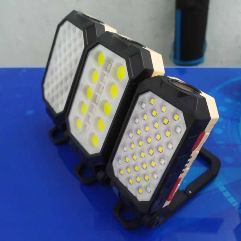 Đèn led di động đa năng 3 trong 1 có nam châm có đèn cảnh báo sạc USB