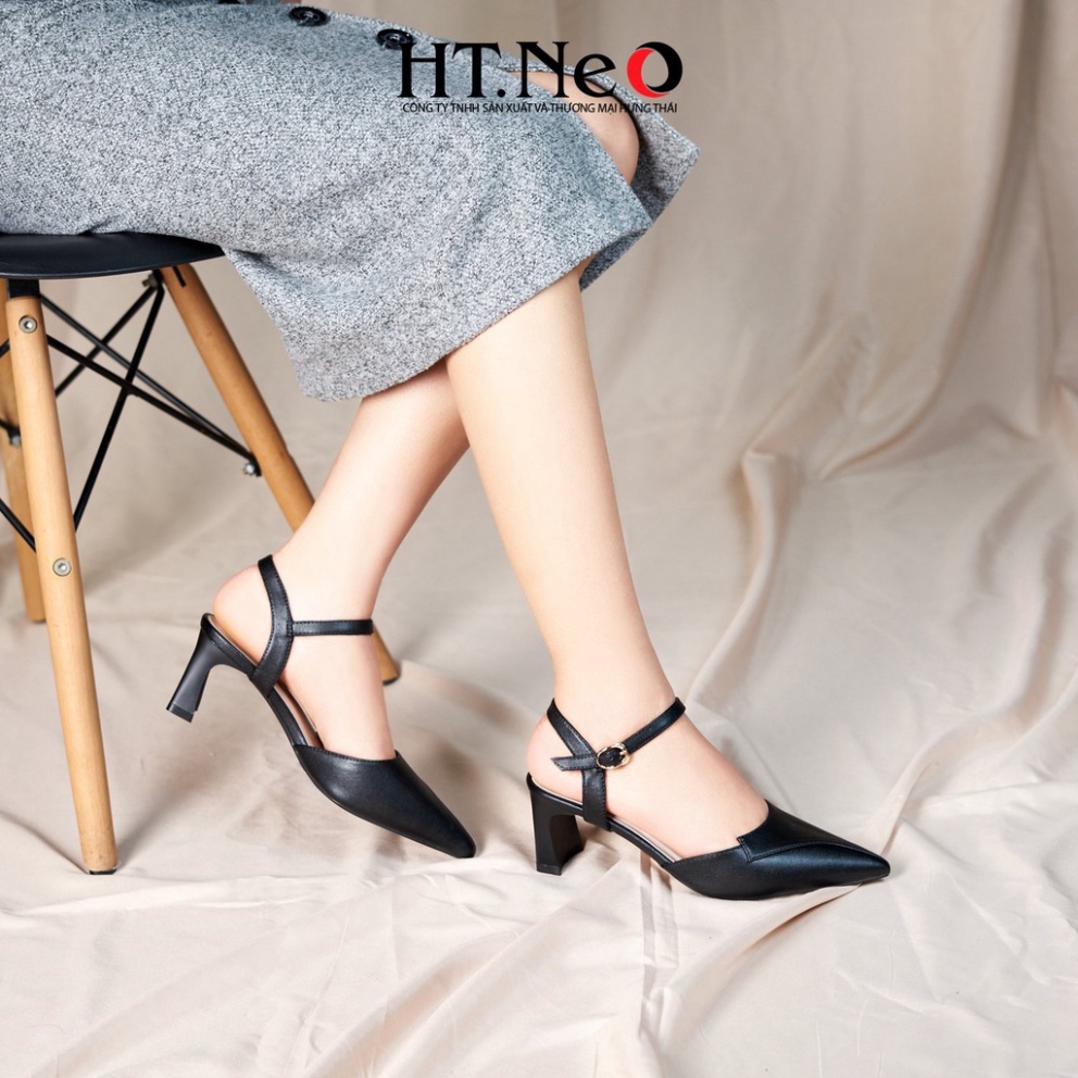 Sandal nữ HT.NEO Mũi nhon tinh tế, đế trụ mới siêu xinh, thiết kế trẻ trung, thanh lịch SDN107