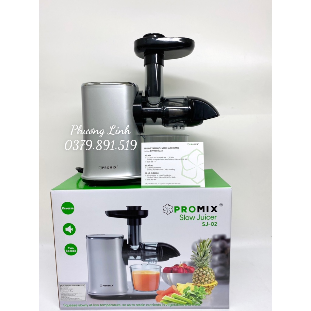 Máy ép chậm Promix SJ02 - Hàng chính hãng - BẢO HÀNH CHÍNH HÃNG 36 THÁNG