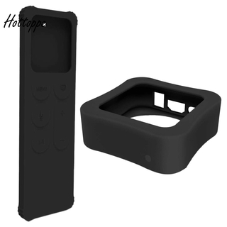 Vỏ bảo vệ điều khiển từ xa và hộp TV chống trượt dành cho Apple TV 4K 5Th