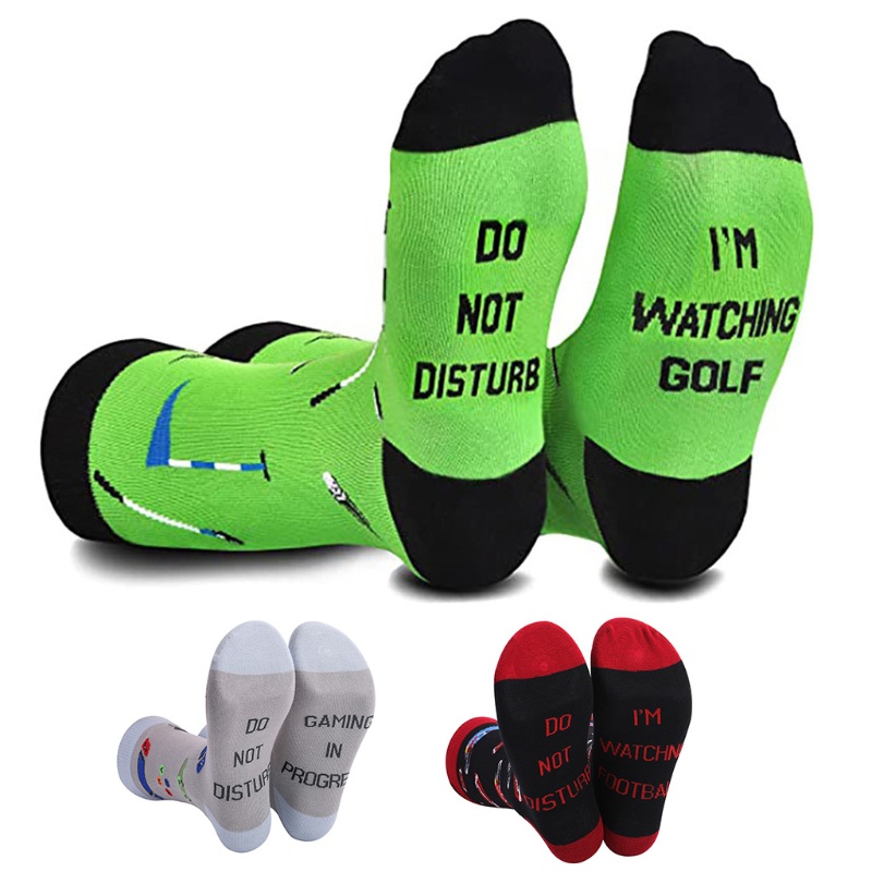 Youyo Vớ Unisex In Chữ Do Not Disturb I Am Watching Vui Nhộn