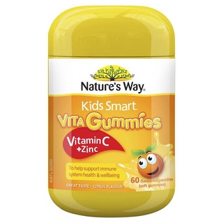 Kẹo vitamin nature's way kids smart vita gummies vitamin c + zinc 60 viên - xuất xứ úc