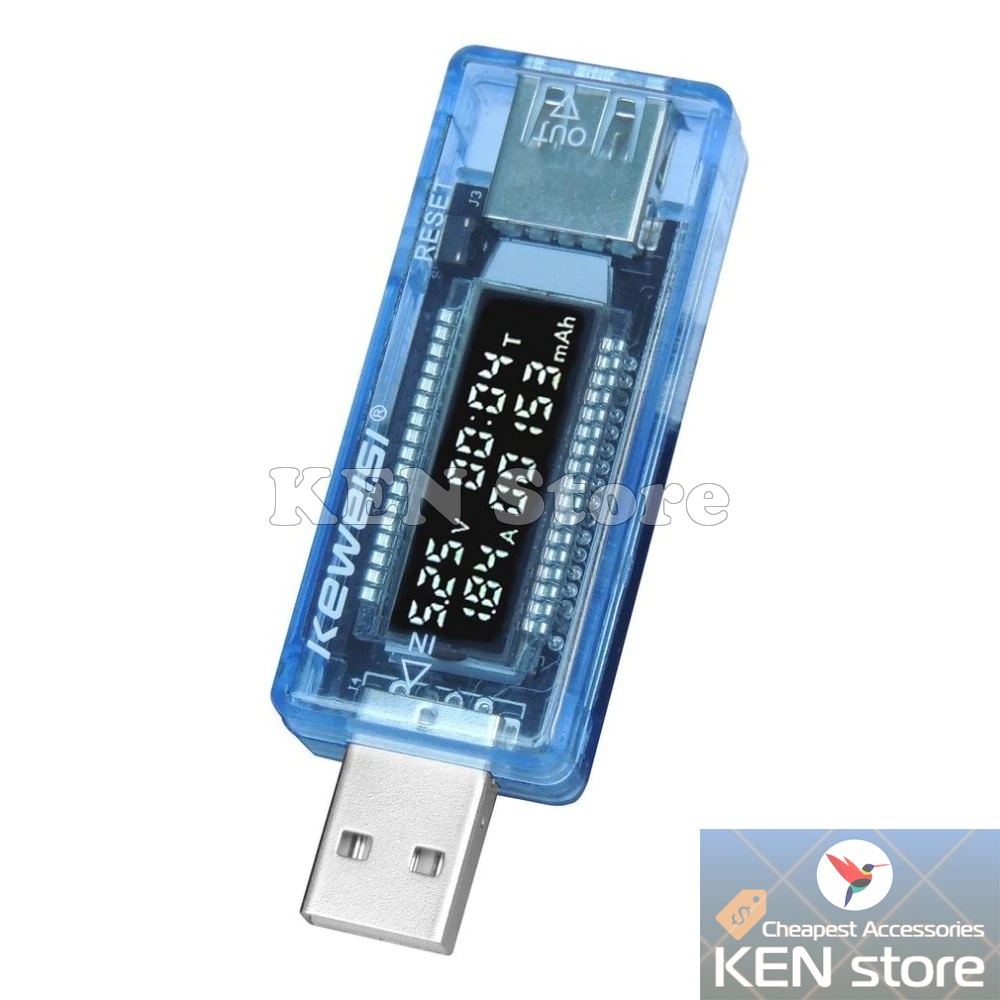 Đo dòng điện tester USB QC 2.0 QC 3.0 chính hãng Keweisi (test nguồn usb)