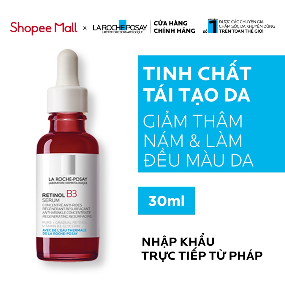 Dưỡng chất giúp giảm thâm nám, nếp nhăn và làm đều màu da Retinol B3 Serum 30ml