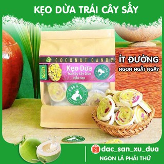 Kẹo dừa trái cây sấy cuộn bánh tráng Cocofarm bịch 500g