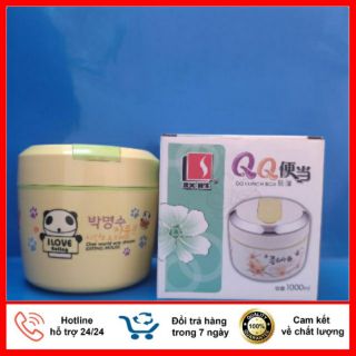 Cà mên giữ nhiệt 2 ngăn inox Hàn Quốc