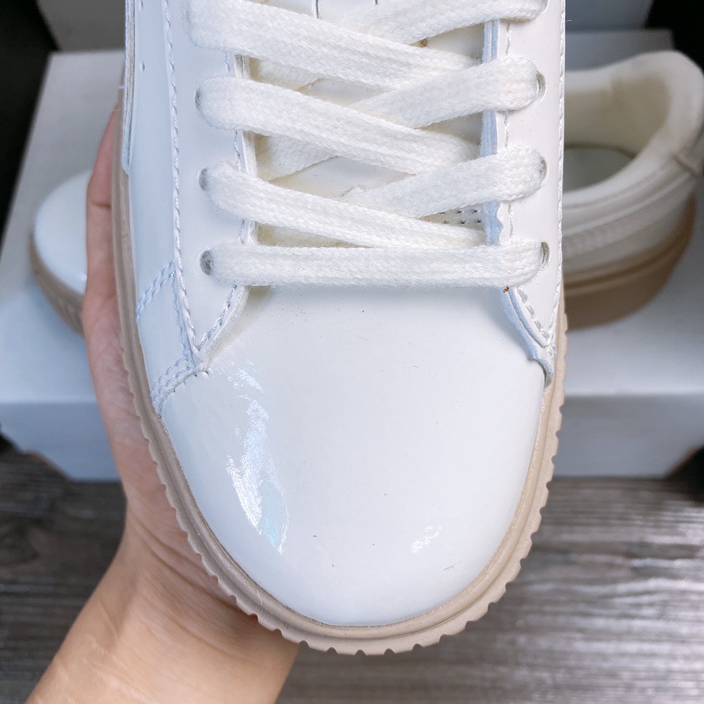 [ Hàng Cao Cấp ] Giày thể thao 𝗣𝘂𝗺𝗮 đế nâu da bóng tăng chiều cao êm chân dễ phối đồ bản đep đủ size 36-43