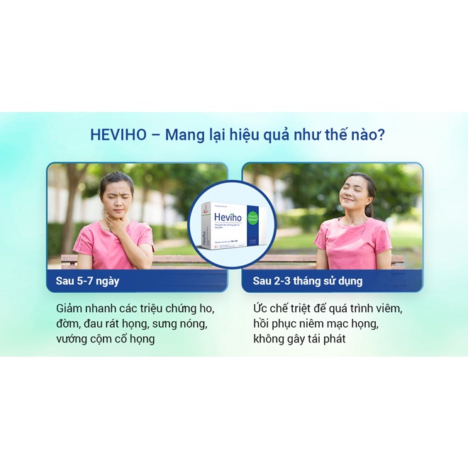 Heviho - Hỗ trợ giảm ho từ thảo dược - Có tem tích điểm chính hãng